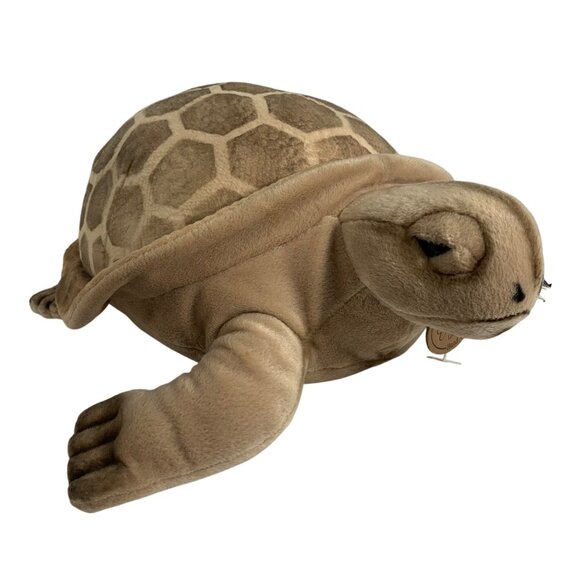 1996 Aurora Prestige Handcrafted Plush Turtle 16" Collectible Stuffed Animal - Picture 9 of 11